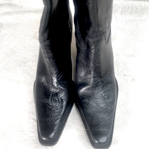 Antonio Melani Tooled Cowgirl Mid Boots - Picture 14 of 15